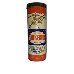 Vintage Tinkertoy Original 1000 Toys In One Set Spalding Colorsafe Rods Complete